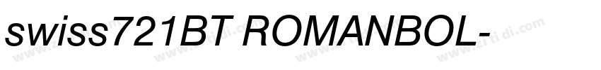 swiss721BT ROMANBOL字体转换